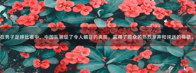 在男子足球比赛中，中国队展现了令人瞩