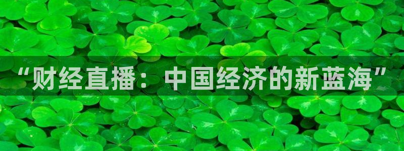 小九直播足球：“财经直播：中国经济的新蓝海”